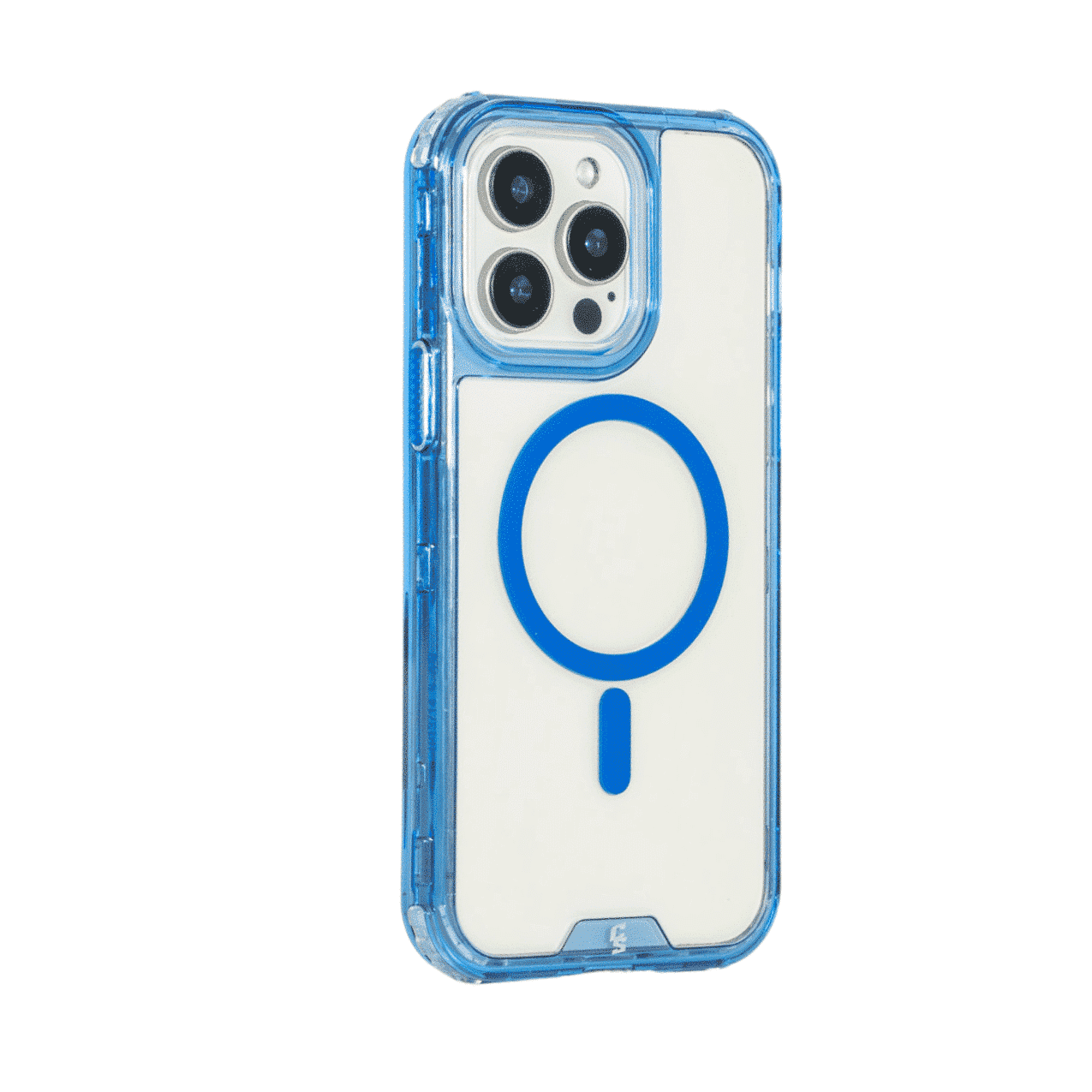 FUNDA MAGSAFE 3IN1 TRANSPARENTE AZUL IPHONE 14 PRO