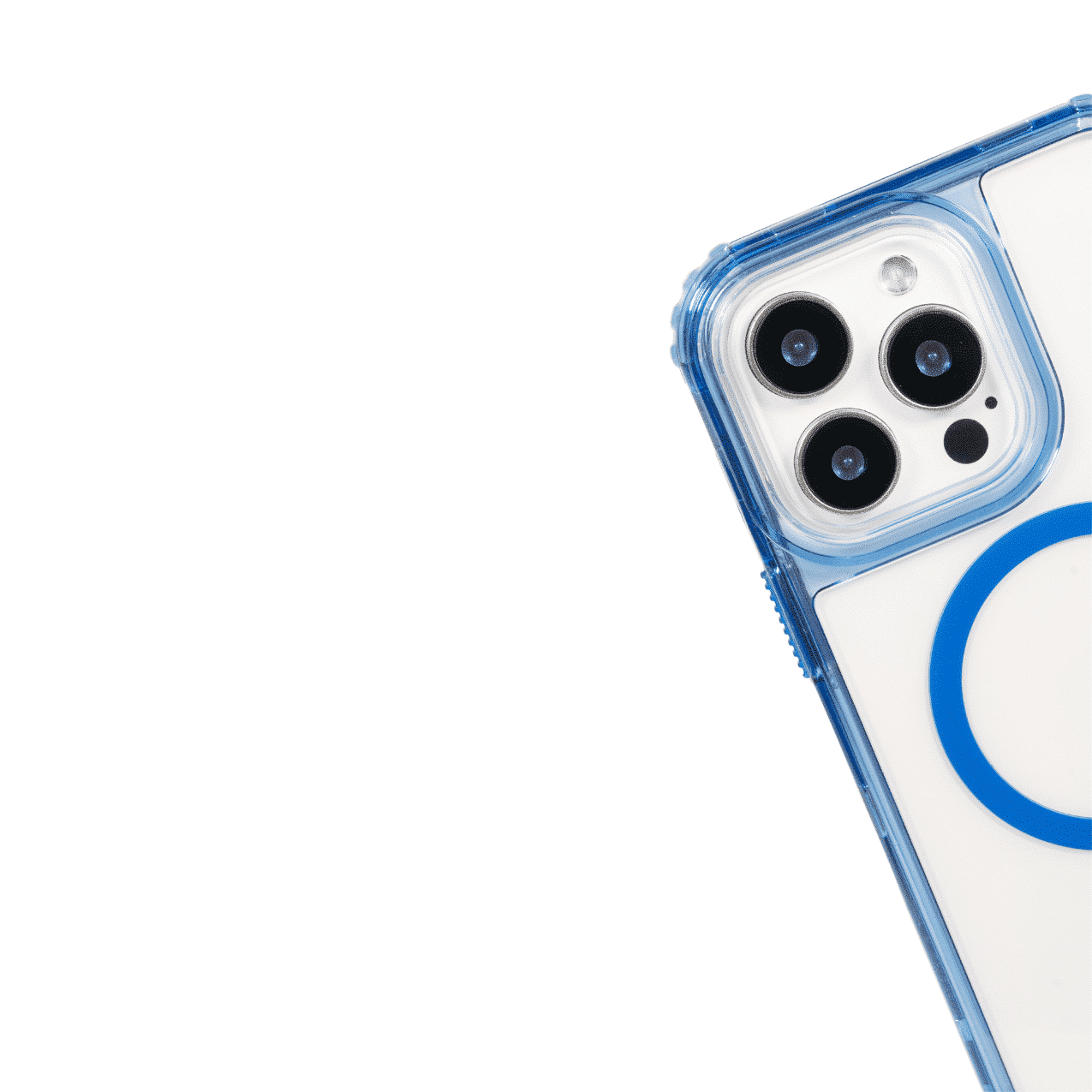 FUNDA MAGSAFE 3IN1 TRANSPARENTE AZUL IPHONE 14 PRO