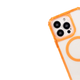 FUNDA MAGSAFE 3IN1 TRANSPARENTE NARANJA IPHONE 14 PRO - Miniatura