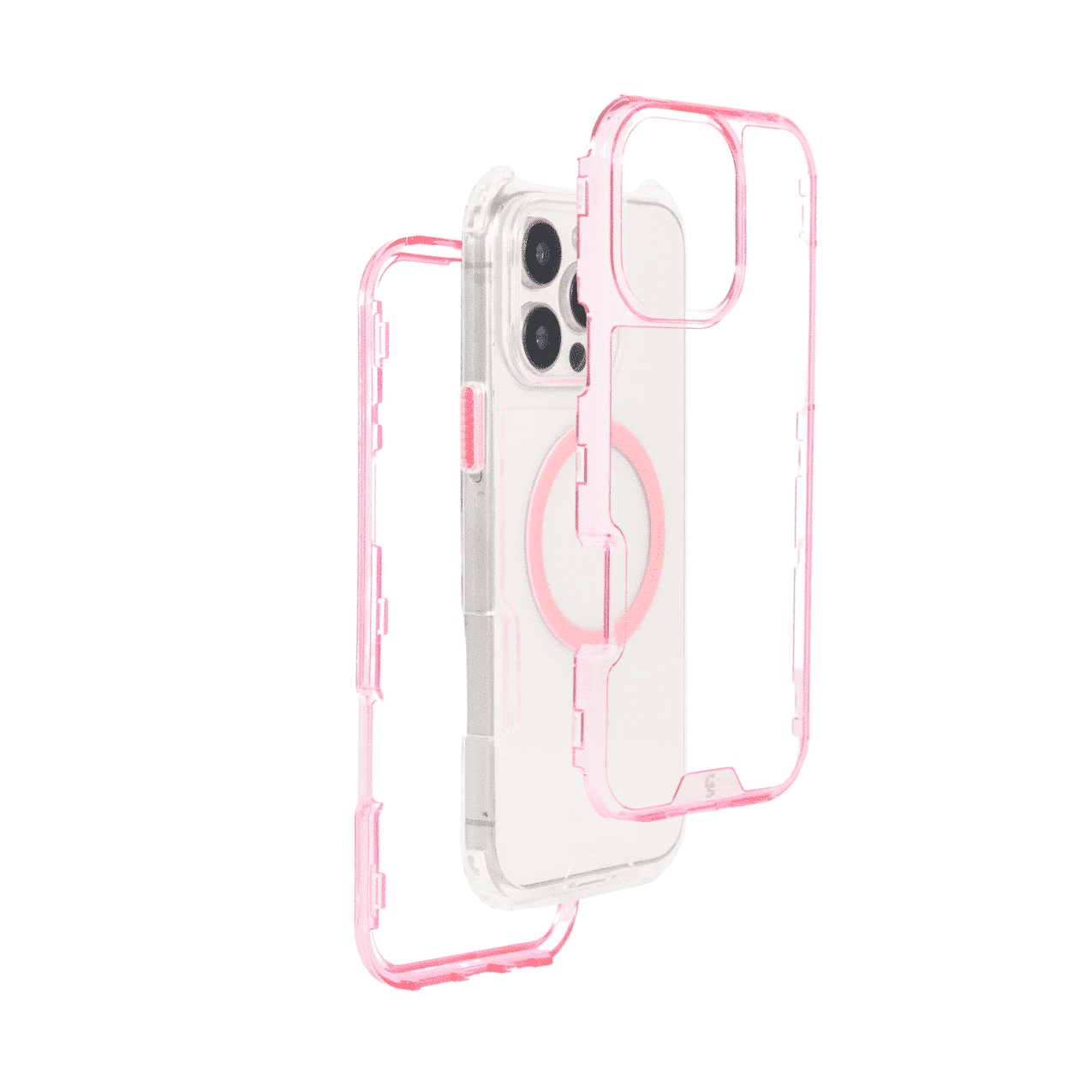 FUNDA IPHONE 14 PRO MAGSAFE 3IN1 ROSA