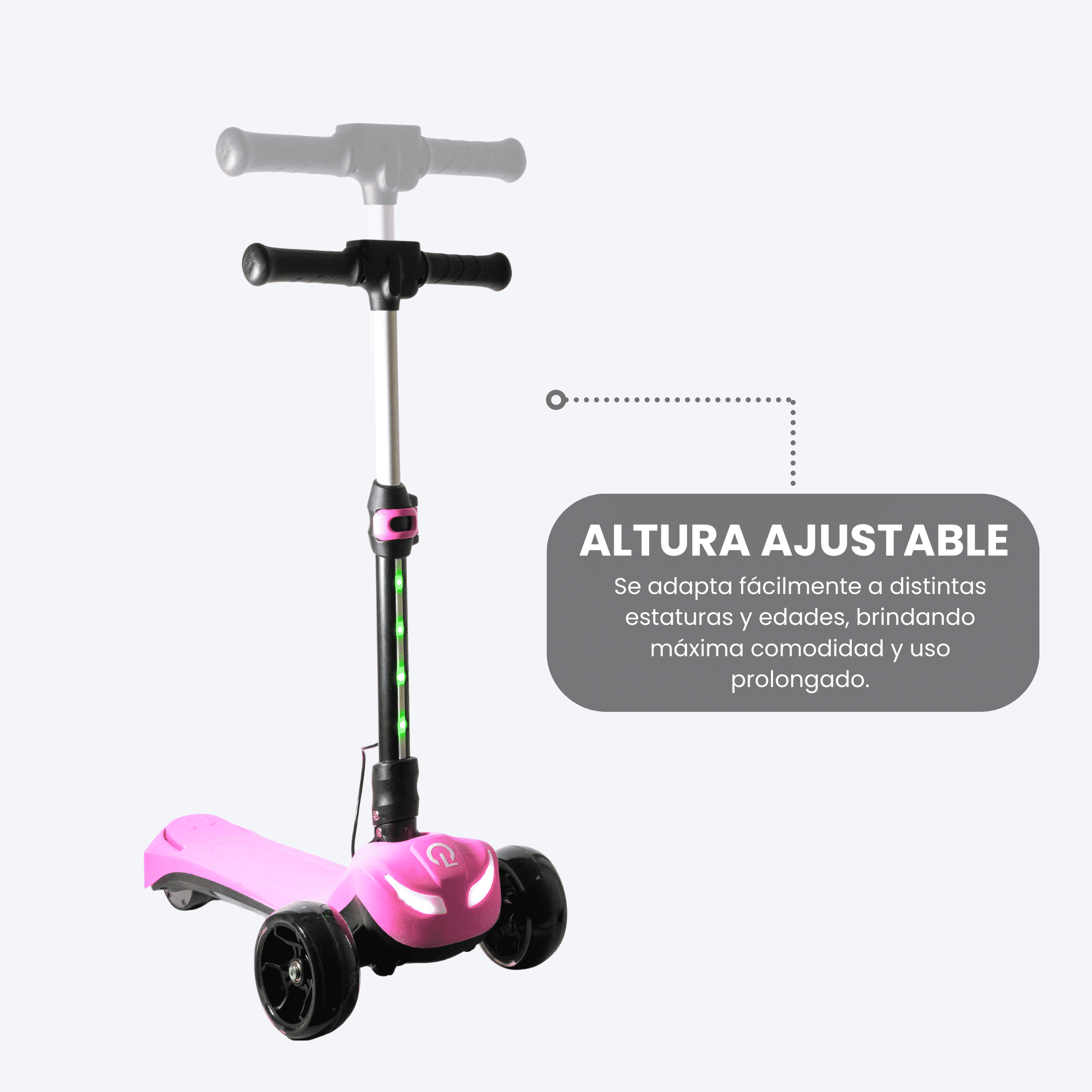 SCOOTER KIDS A3 PRO 60W MOTOR ROSA
