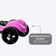 SCOOTER KIDS A3 PRO 60W MOTOR ROSA - Miniatura