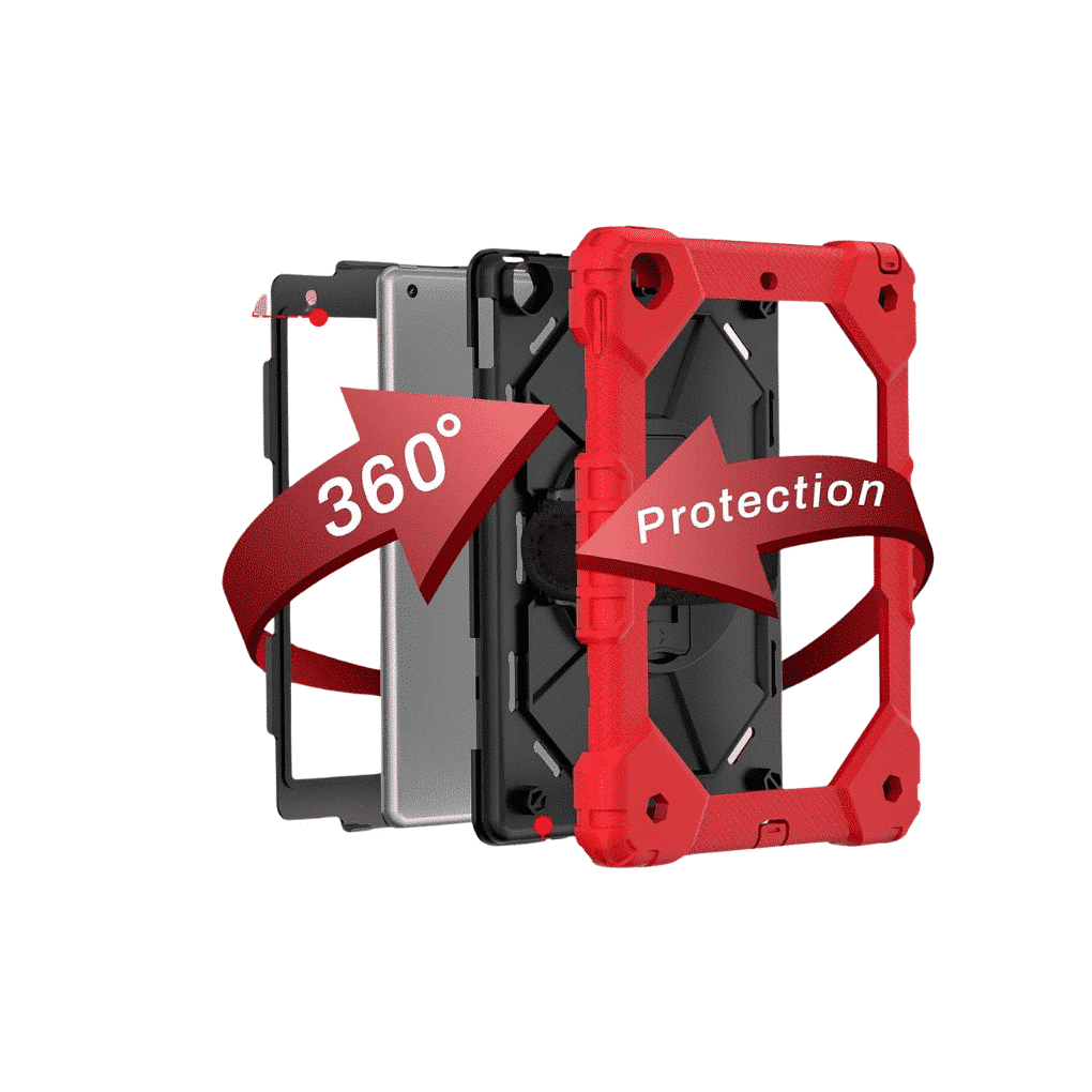 FUNDA TABLET SURVIVOR-3 IPAD 10.2" (2021) ROJO