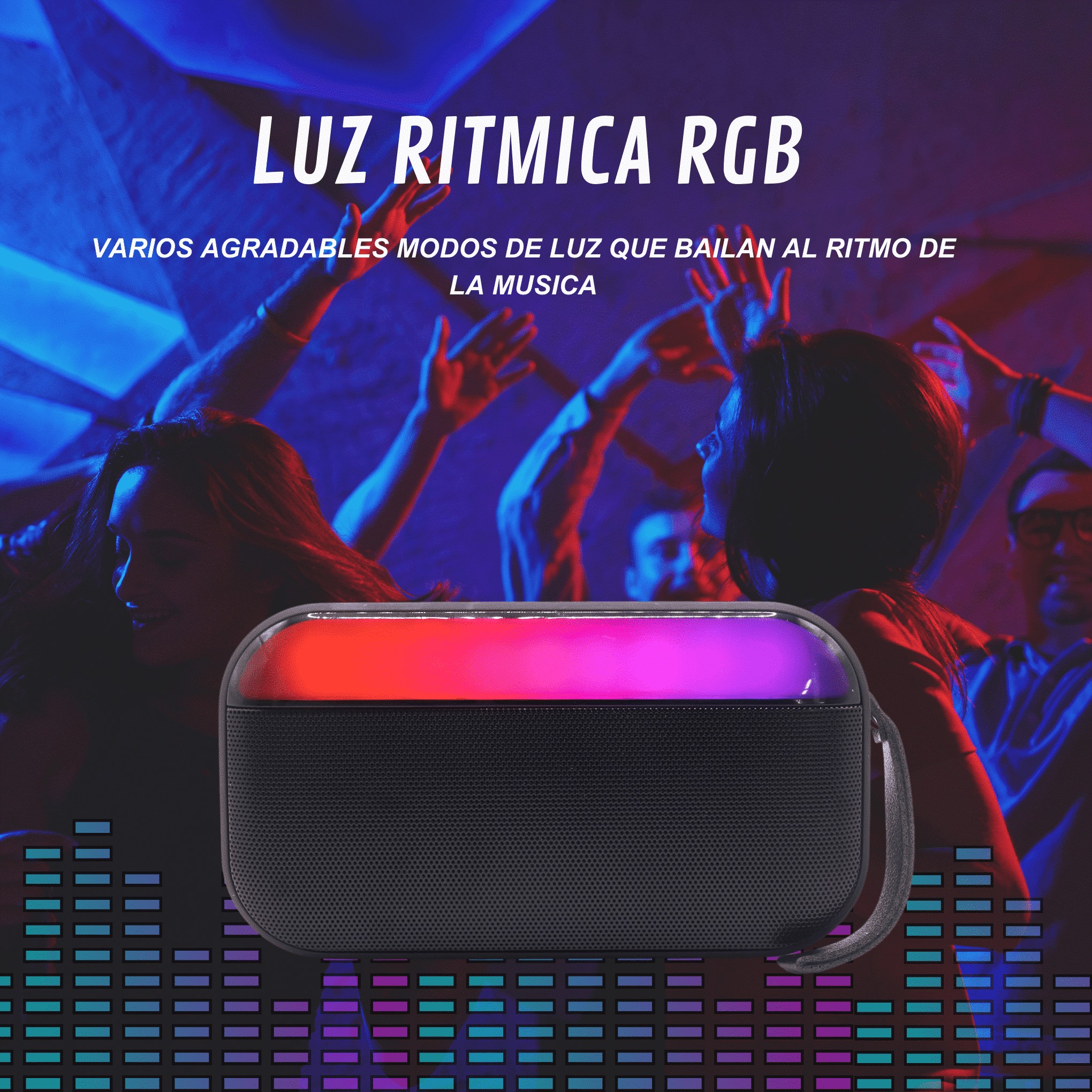 BOCINA BT/FM/USB/SD CYBERSHOP NEGRO