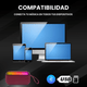 BOCINA BT/FM/USB/SD CYBERSHOP ROJA - Miniatura