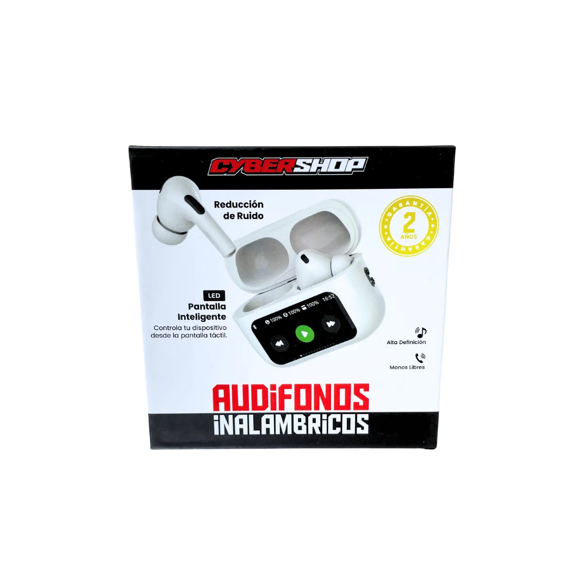 AUDIFONOS INALAMBRICOS TOUCH CYBERSHOP BLANCO