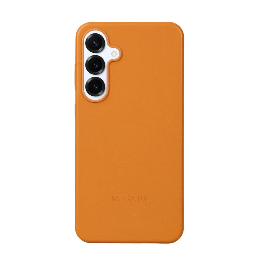 FUNDA CUERO SAMSUNG S26 PLUS NARANJA