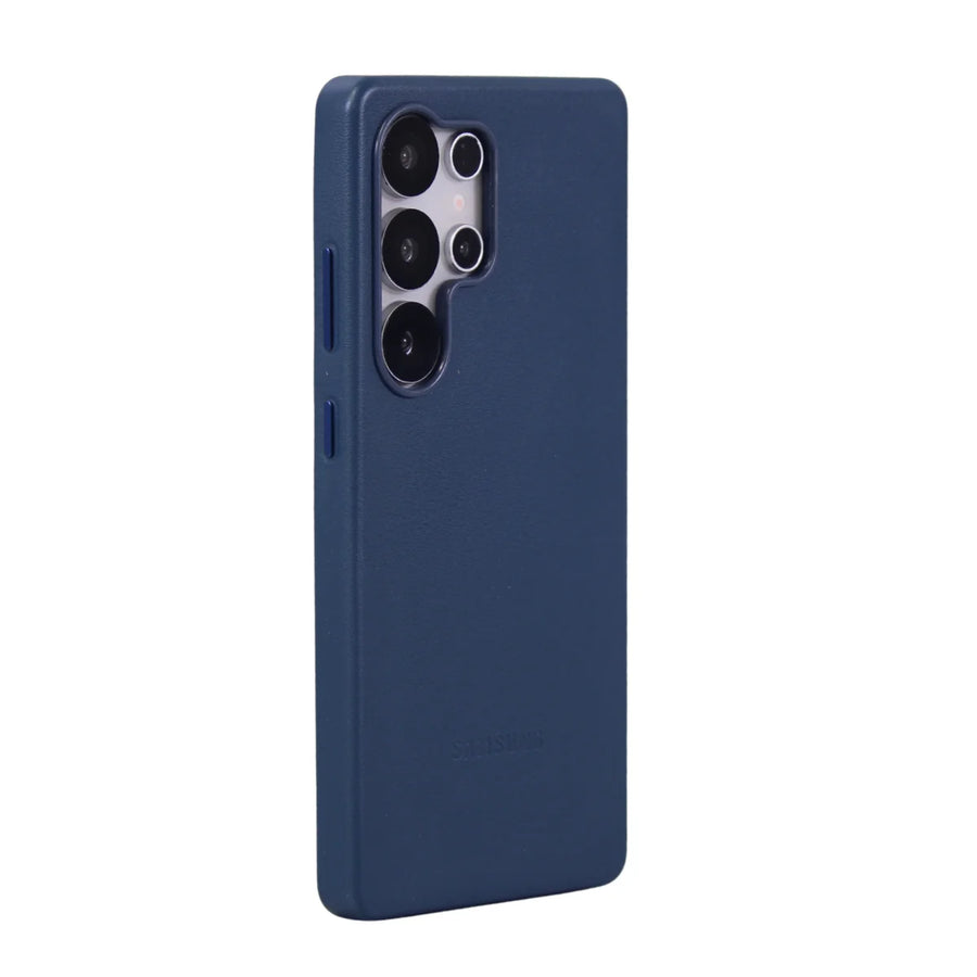 FUNDA CUERO SAMSUNG S26 ULTRA AZUL