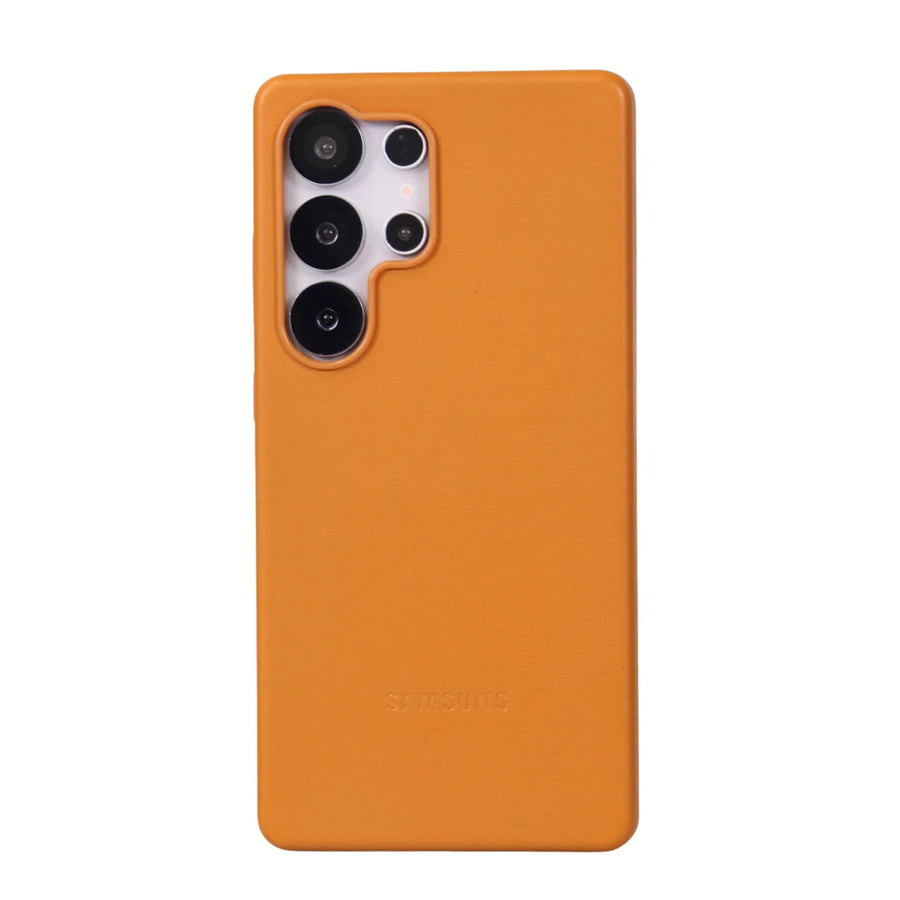 FUNDA CUERO SAMSUNG S26 ULTRA NARANJA