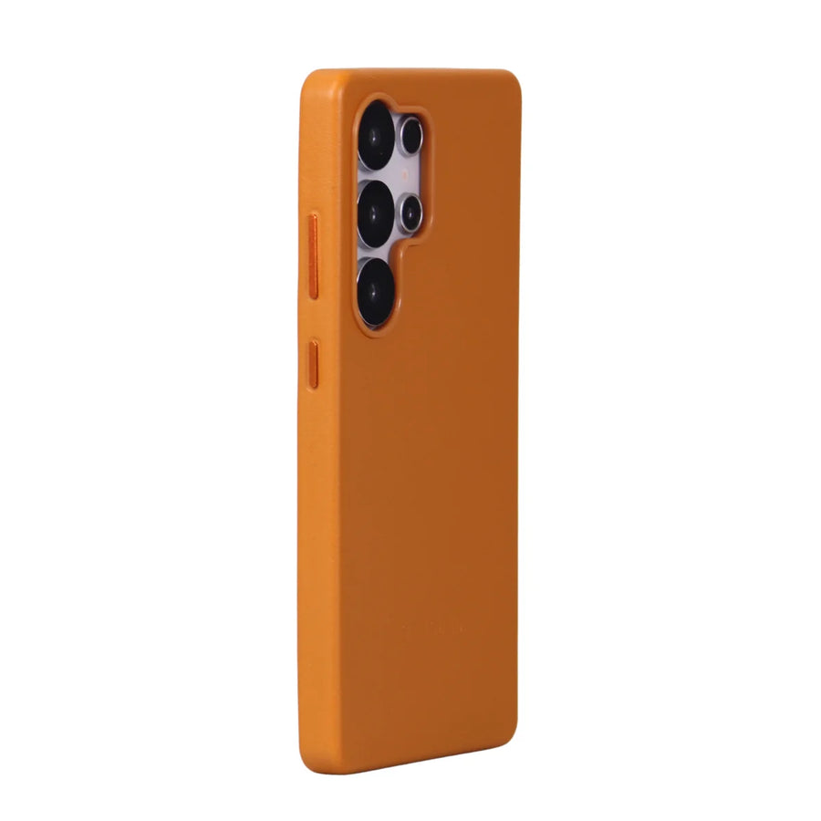 FUNDA CUERO SAMSUNG S26 ULTRA NARANJA