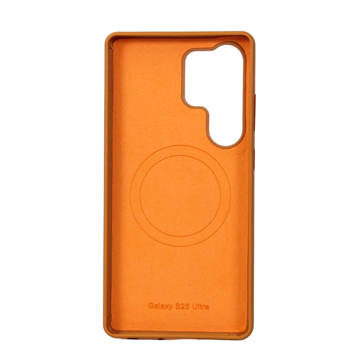 FUNDA CUERO SAMSUNG S26 ULTRA NARANJA