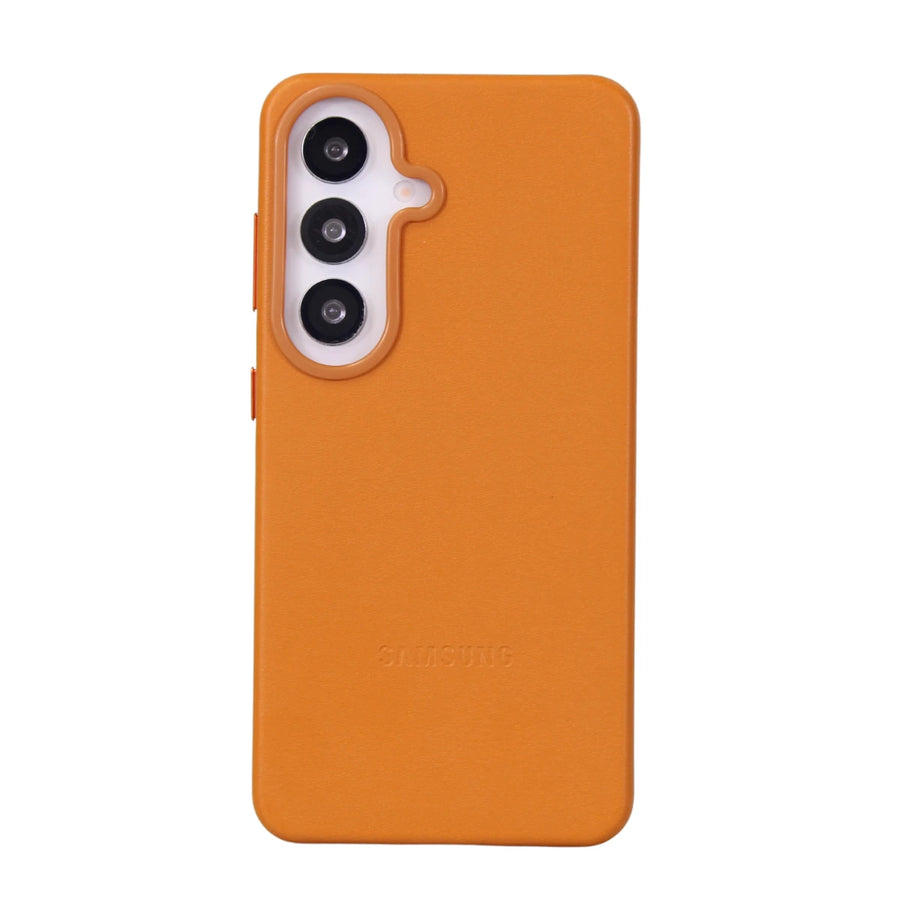 FUNDA CUERO SAMSUNG S26 NARANJA