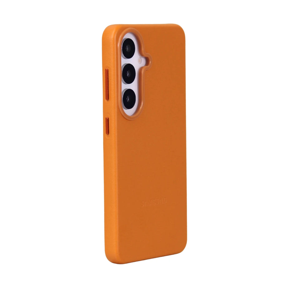 FUNDA CUERO SAMSUNG S26 NARANJA
