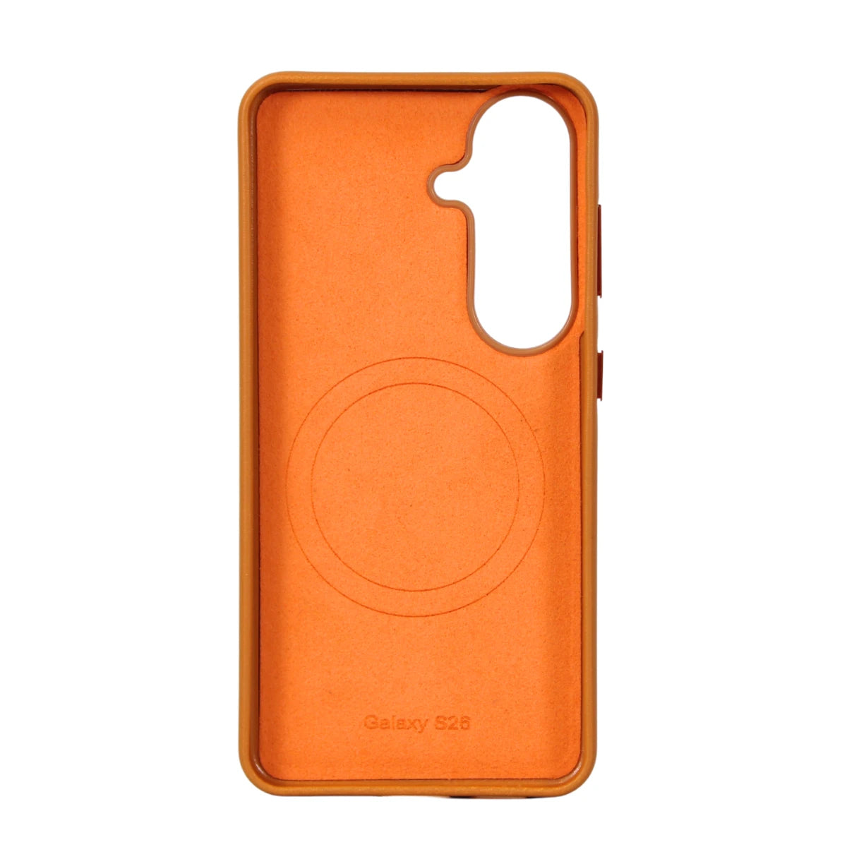 FUNDA CUERO SAMSUNG S26 NARANJA